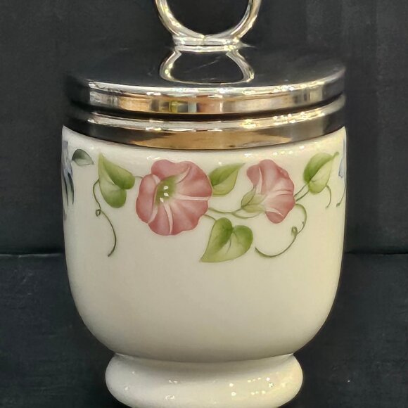 Royal Worcester Egg Coddler English Garden Made in England Single Egg - Picture 10 of 10